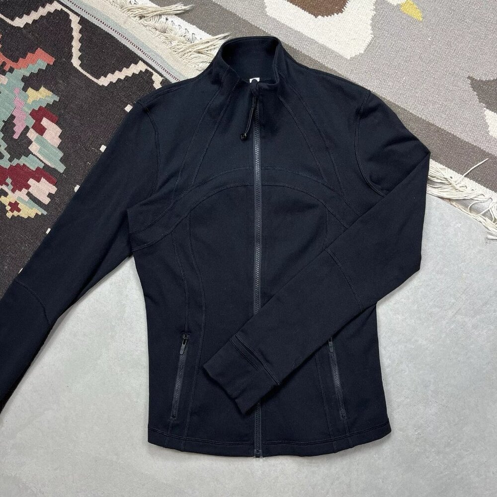 Lululemon Define Jacket Black Yoga Athletic Women’s 10 EUC